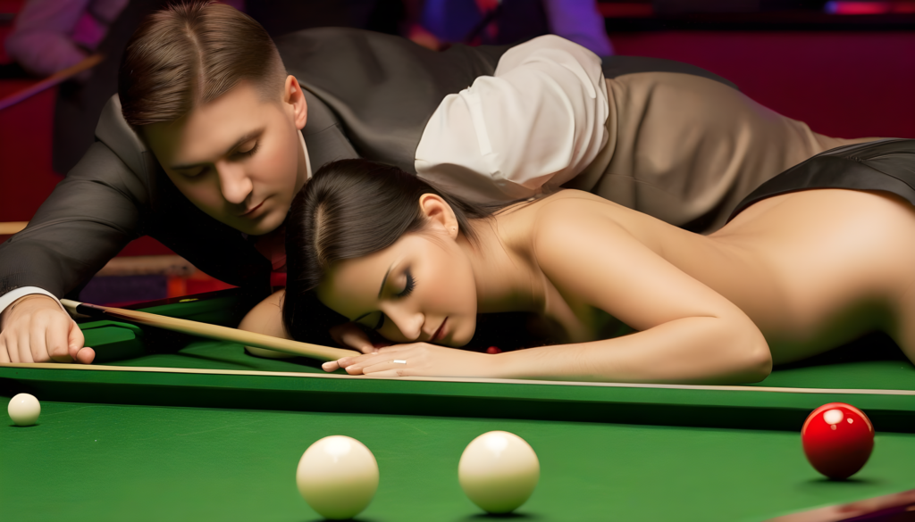 A night on the snooker table